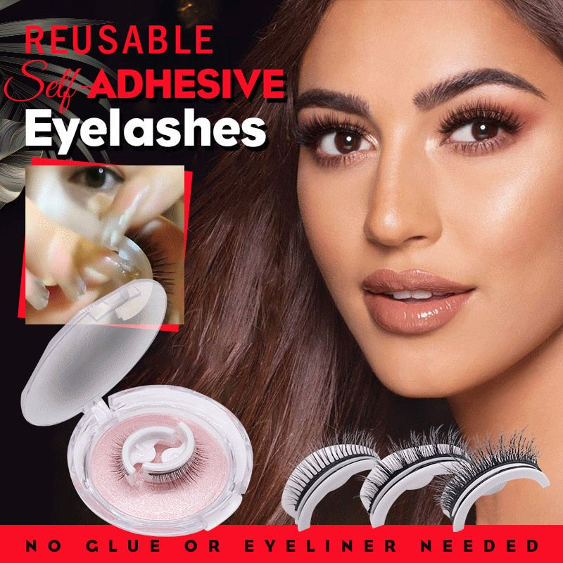 GlazyLash™ Reusable Adhesive Eyelashes Glazyboo