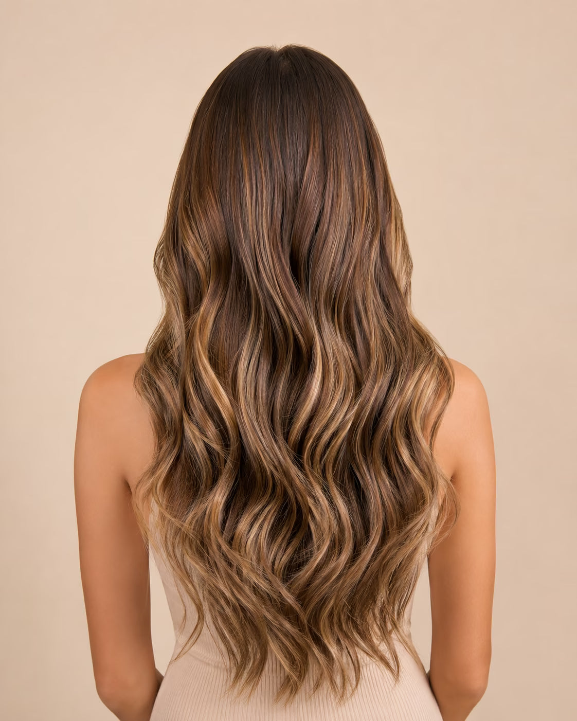 Wavy halo hair extensions